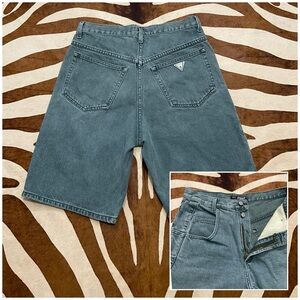 Mens Vintage Guess Jeans Shorts Sun washed Slate GraySize 30 Made in USA